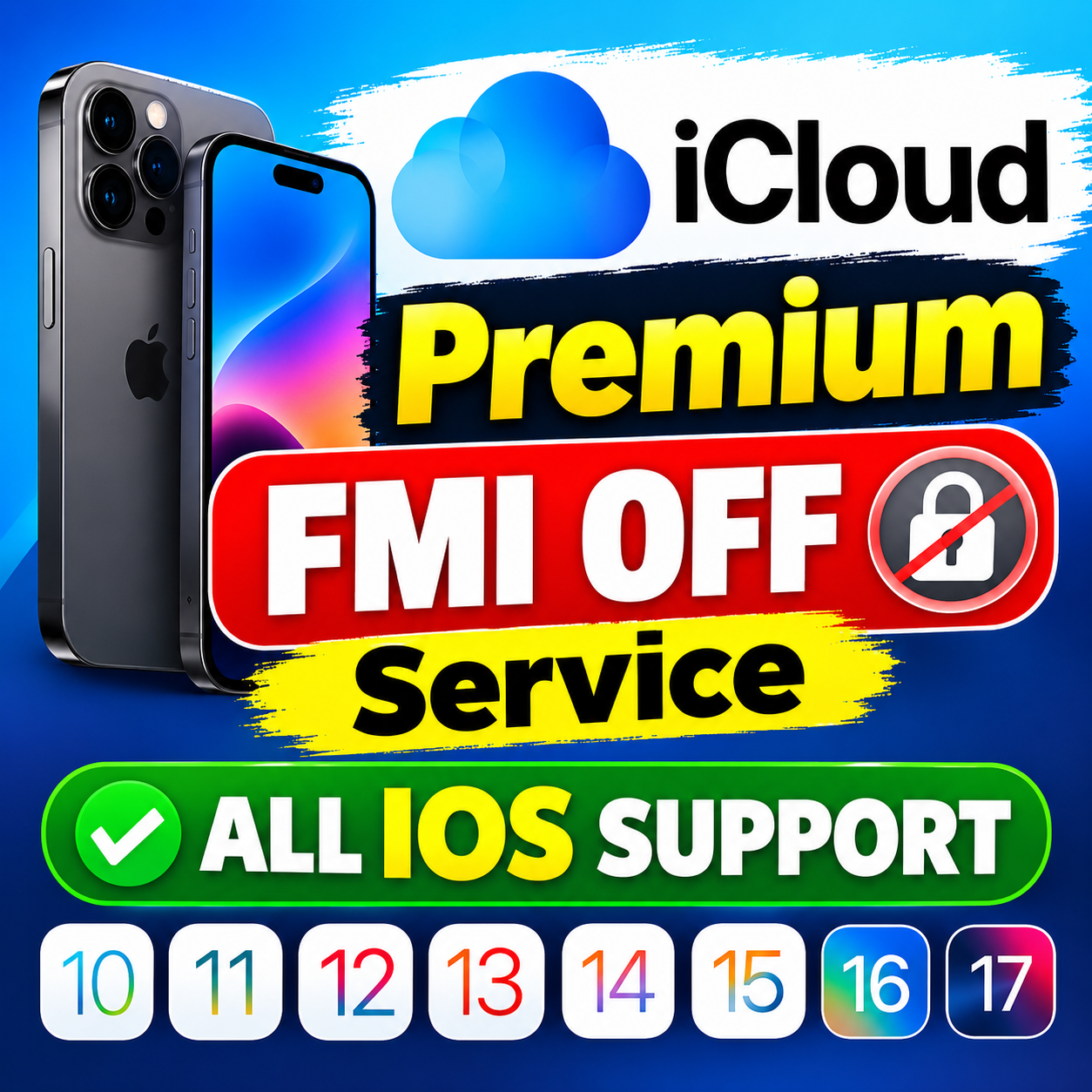 iCloud Premium FMI OFF Service iPhone